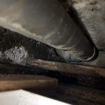 X03号室スラブから水漏れ